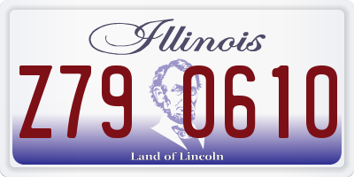 IL license plate Z790610