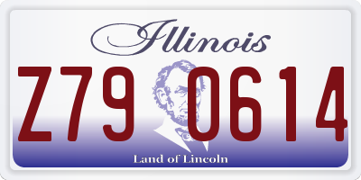 IL license plate Z790614