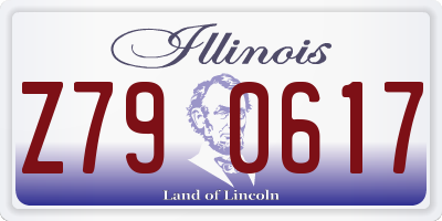 IL license plate Z790617