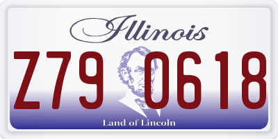 IL license plate Z790618