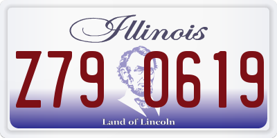 IL license plate Z790619