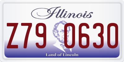 IL license plate Z790630