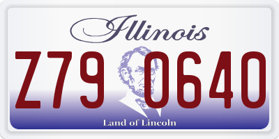 IL license plate Z790640
