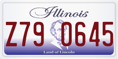 IL license plate Z790645