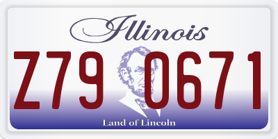 IL license plate Z790671