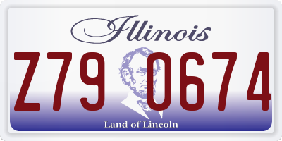 IL license plate Z790674