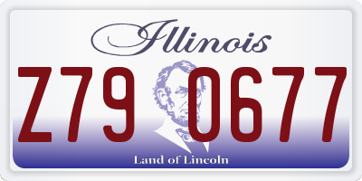 IL license plate Z790677