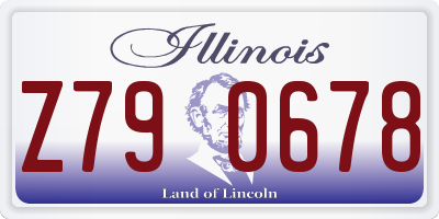IL license plate Z790678