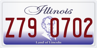 IL license plate Z790702