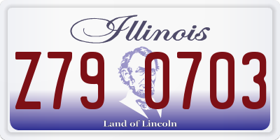 IL license plate Z790703