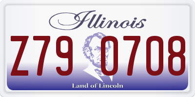 IL license plate Z790708