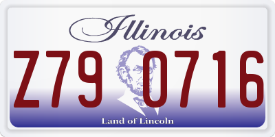 IL license plate Z790716