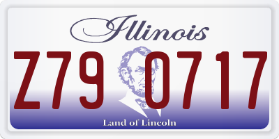 IL license plate Z790717