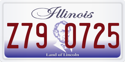 IL license plate Z790725