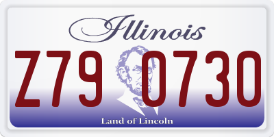 IL license plate Z790730