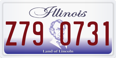 IL license plate Z790731