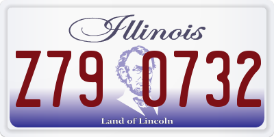 IL license plate Z790732