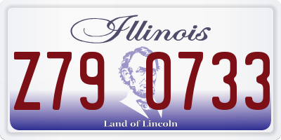 IL license plate Z790733