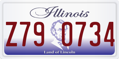 IL license plate Z790734