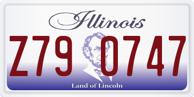 IL license plate Z790747