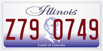 IL license plate Z790749