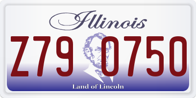 IL license plate Z790750