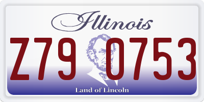 IL license plate Z790753
