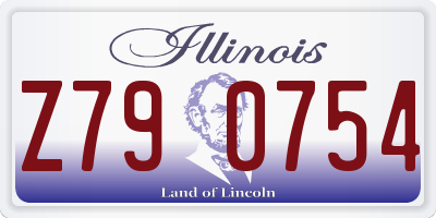 IL license plate Z790754