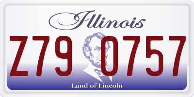 IL license plate Z790757