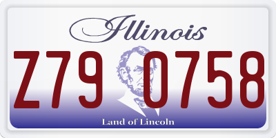 IL license plate Z790758