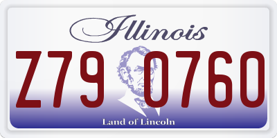 IL license plate Z790760