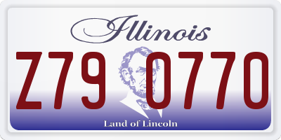 IL license plate Z790770