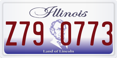 IL license plate Z790773