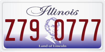 IL license plate Z790777