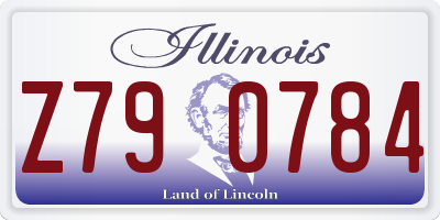 IL license plate Z790784