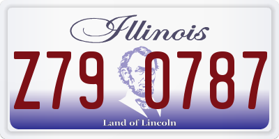 IL license plate Z790787