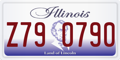 IL license plate Z790790