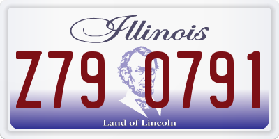 IL license plate Z790791