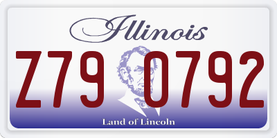IL license plate Z790792