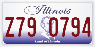 IL license plate Z790794