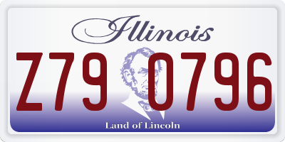 IL license plate Z790796
