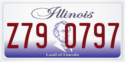IL license plate Z790797