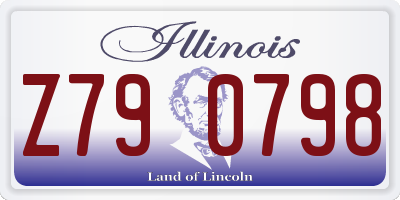 IL license plate Z790798