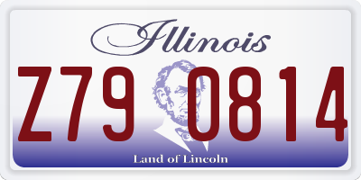 IL license plate Z790814