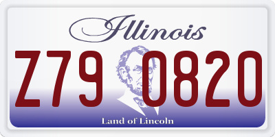 IL license plate Z790820