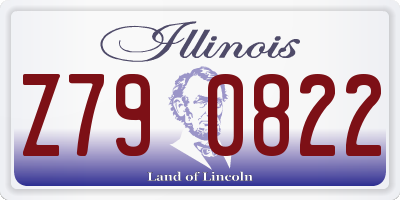 IL license plate Z790822