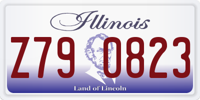 IL license plate Z790823