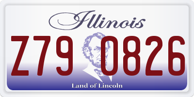 IL license plate Z790826