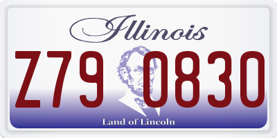 IL license plate Z790830