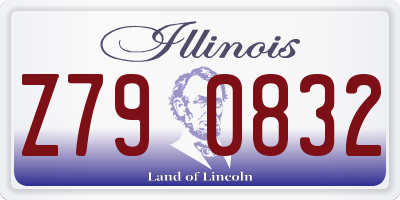 IL license plate Z790832